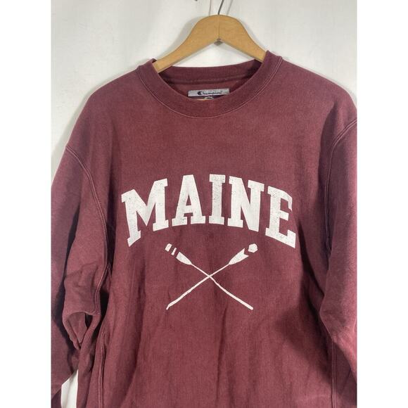 Maine Sweatshirt Champion Reverse Weave Size Medium Mens Womens Vintage College - Picture 3 of 8